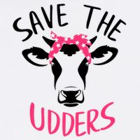 Save The Udders Breast Cancer Awareness Cow Bucket Hat
