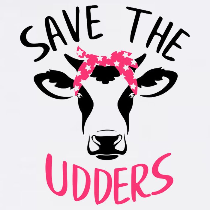 Save The Udders Breast Cancer Awareness Cow Bucket Hat