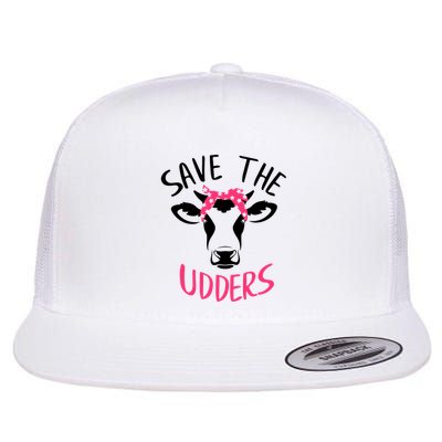 Save The Udders Breast Cancer Awareness Cow Flatbill Hat