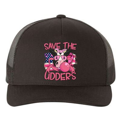 Save The Udders Breast Cancer Awareness Warrior Cow Yupoong Adult 5-Panel Trucker Hat