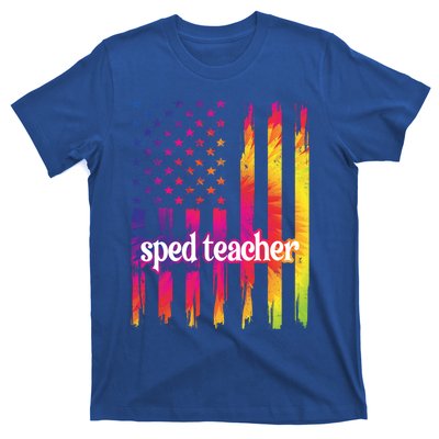 Sped Teacher Us Flag Special Education Teacher Gift T-Shirt