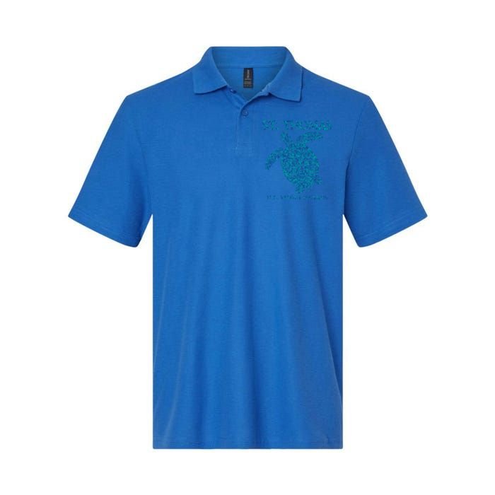 St Thomas Us Virgin Islands Sea Turtle Gift Softstyle Adult Sport Polo