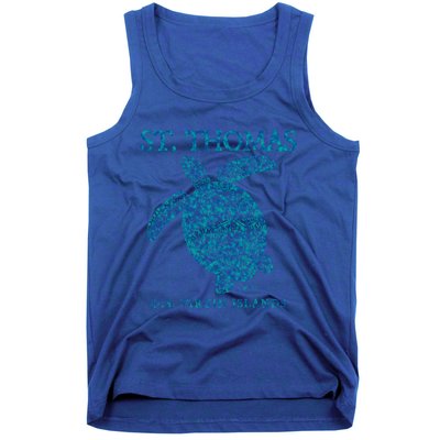 St Thomas Us Virgin Islands Sea Turtle Gift Tank Top