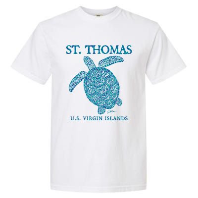 St Thomas Us Virgin Islands Sea Turtle Gift Garment-Dyed Heavyweight T-Shirt