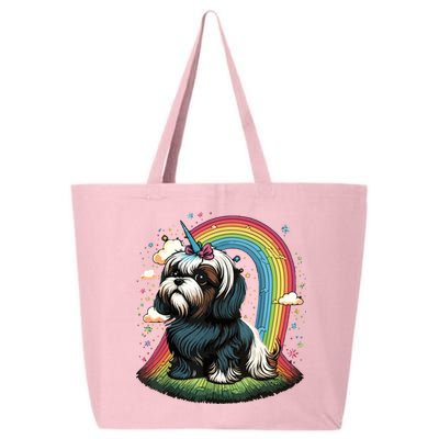 Shih Tzu Unicorn On Rainbow Unicorn Shih Tzu 25L Jumbo Tote