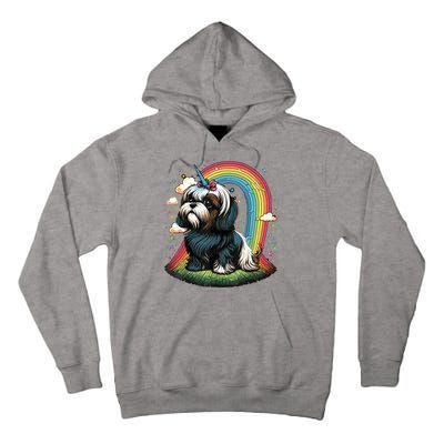 Shih Tzu Unicorn On Rainbow Unicorn Shih Tzu Tall Hoodie