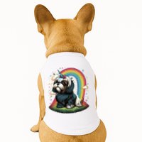 Shih Tzu Unicorn On Rainbow Unicorn Shih Tzu Doggie Tank