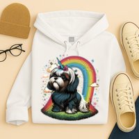 Shih Tzu Unicorn On Rainbow Unicorn Shih Tzu Hoodie