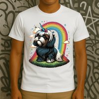 Shih Tzu Unicorn On Rainbow Unicorn Shih Tzu T-Shirt