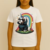 Shih Tzu Unicorn On Rainbow Unicorn Shih Tzu T-Shirt