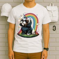 Shih Tzu Unicorn On Rainbow Unicorn Shih Tzu T-Shirt