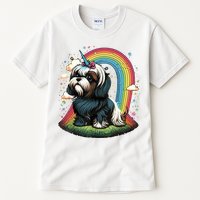 Shih Tzu Unicorn On Rainbow Unicorn Shih Tzu Tall T-Shirt