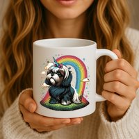 Shih Tzu Unicorn On Rainbow Unicorn Shih Tzu Mug