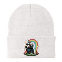 Shih Tzu Unicorn On Rainbow Unicorn Shih Tzu Beanie
