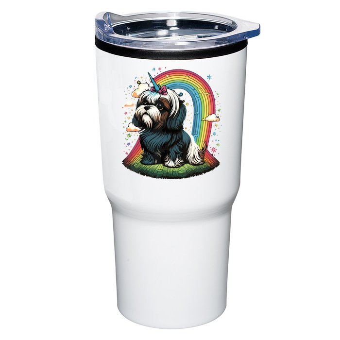 Shih Tzu Unicorn On Rainbow Unicorn Shih Tzu Tumbler