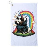 Shih Tzu Unicorn On Rainbow Unicorn Shih Tzu Golf Towel