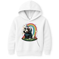 Shih Tzu Unicorn On Rainbow Unicorn Shih Tzu Kids Hoodie