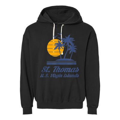 St. Thomas US Virgin Islands Shirt Caribbean Beach Souvenir Garment-Dyed Fleece Hoodie