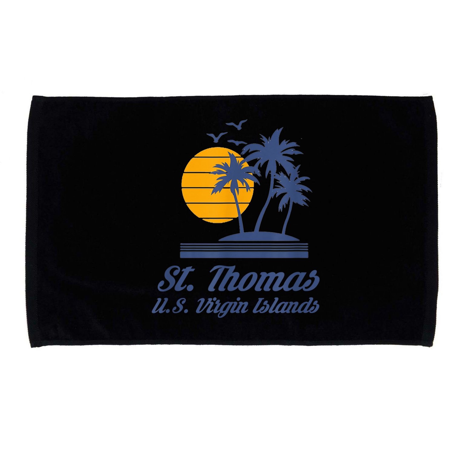 St. Thomas US Virgin Islands Shirt Caribbean Beach Souvenir Microfiber Hand Towel