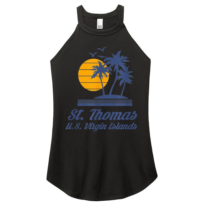 St. Thomas US Virgin Islands Shirt Caribbean Beach Souvenir Women's Perfect Tri Rocker Tank