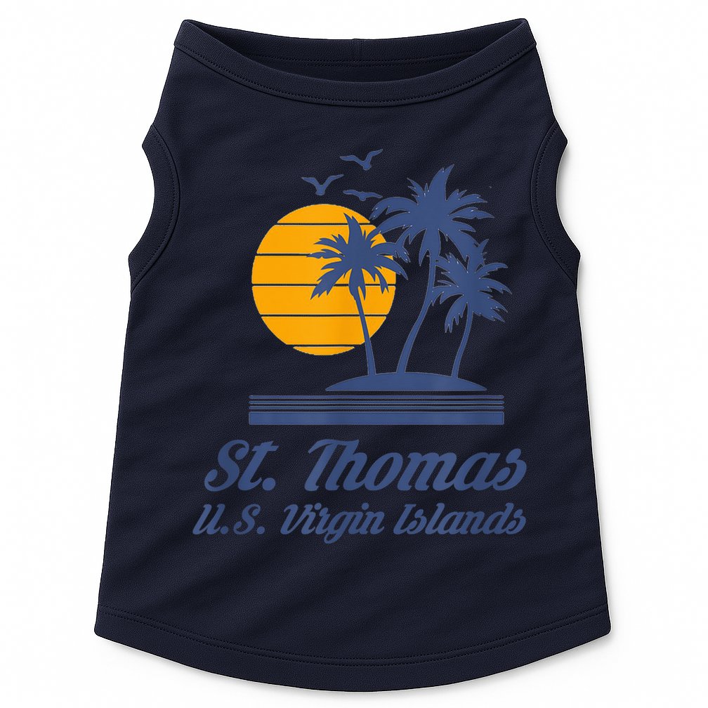 St. Thomas US Virgin Islands Shirt Caribbean Beach Souvenir Doggie Tank