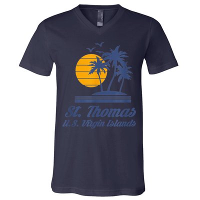 St. Thomas US Virgin Islands Shirt Caribbean Beach Souvenir V-Neck T-Shirt