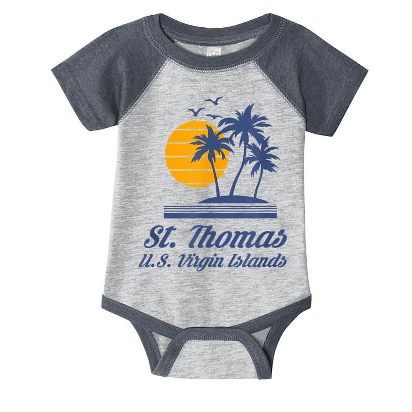 St. Thomas US Virgin Islands Shirt Caribbean Beach Souvenir Infant Baby Jersey Bodysuit