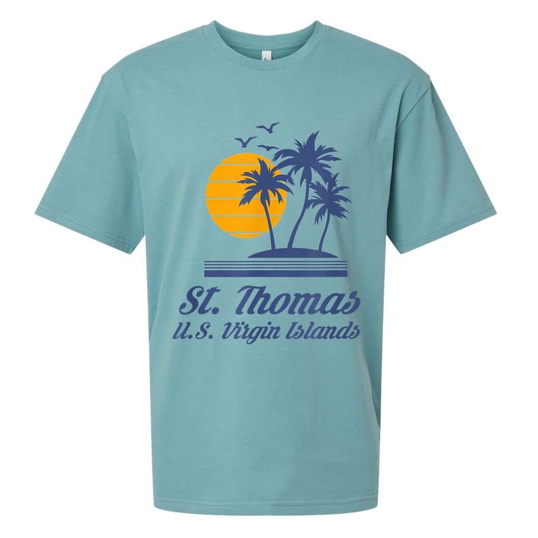St. Thomas US Virgin Islands Shirt Caribbean Beach Souvenir Sueded Cloud Jersey T-Shirt