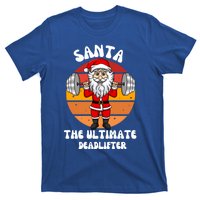 Santa The Ultimate Deadlifter Funny Vintage Gym Christian Cool Gift T-Shirt