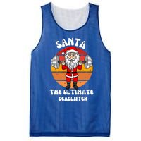 Santa The Ultimate Deadlifter Funny Vintage Gym Christian Cool Gift Mesh Reversible Basketball Jersey Tank