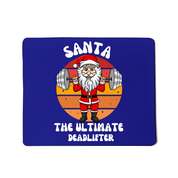 Santa The Ultimate Deadlifter Funny Vintage Gym Christian Cool Gift Mousepad