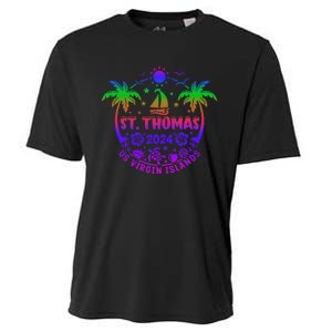 St Thomas Us Virgin Islands Summer Vacation 2024 Cooling Performance Crew T-Shirt