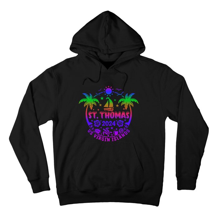 St Thomas Us Virgin Islands Summer Vacation 2024 Hoodie