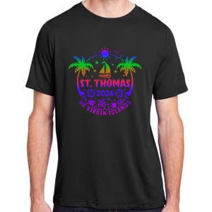 St Thomas Us Virgin Islands Summer Vacation 2024 Adult ChromaSoft Performance T-Shirt