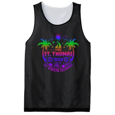 St Thomas Us Virgin Islands Summer Vacation 2024 Mesh Reversible Basketball Jersey Tank