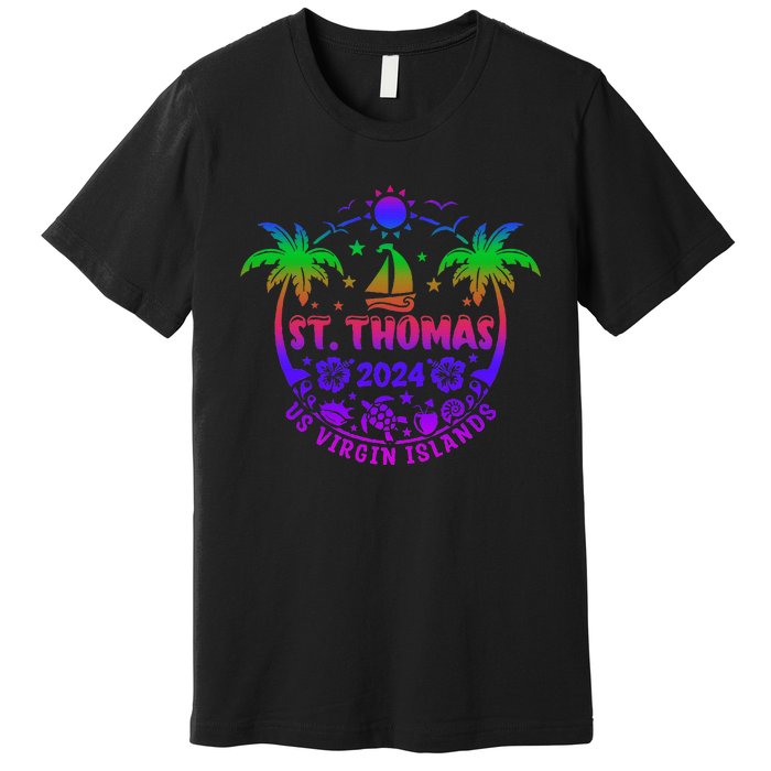 St Thomas Us Virgin Islands Summer Vacation 2024 Premium T-Shirt