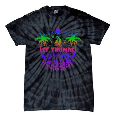 St Thomas Us Virgin Islands Summer Vacation 2024 Tie-Dye T-Shirt