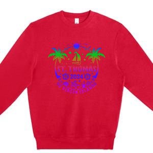 St Thomas Us Virgin Islands Summer Vacation 2024 Premium Crewneck Sweatshirt