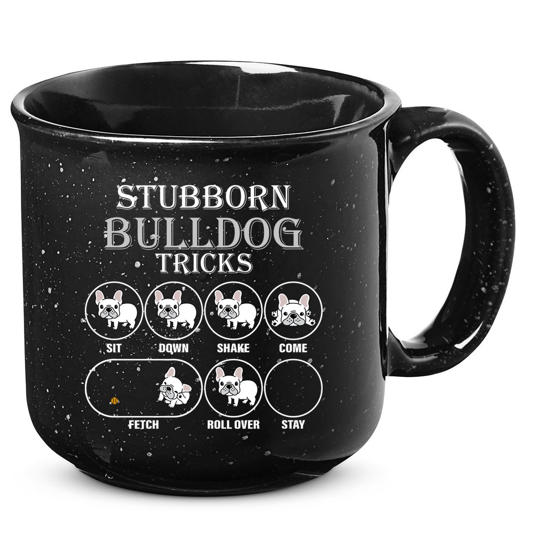Stubborn Bulldog Tricks 15oz Campfire Ceramic Mug