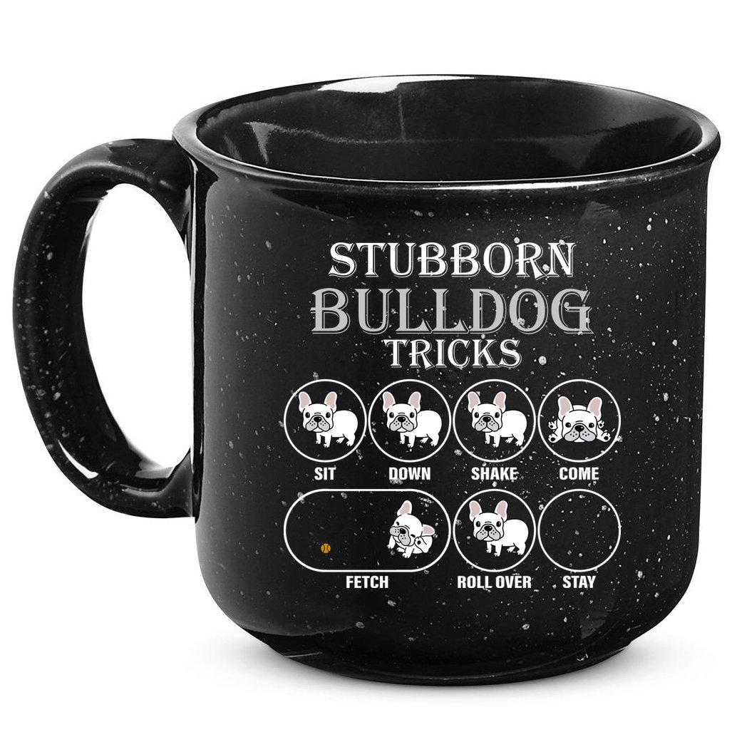 Stubborn Bulldog Tricks 15oz Campfire Ceramic Mug