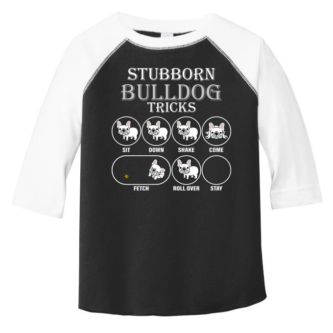 Stubborn Bulldog Tricks Toddler Fine Jersey T-Shirt