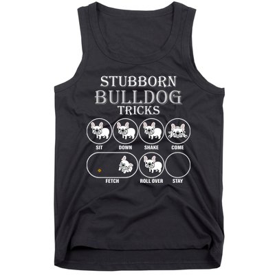 Stubborn Bulldog Tricks Tank Top