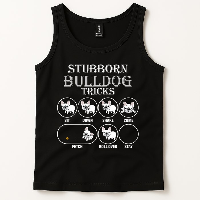 Stubborn Bulldog Tricks Tank Top