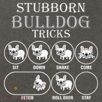 Stubborn Bulldog Tricks Cotton Canvas Backpack