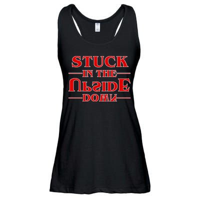 Stuck In The Upside Down Ladies Essential Flowy Tank