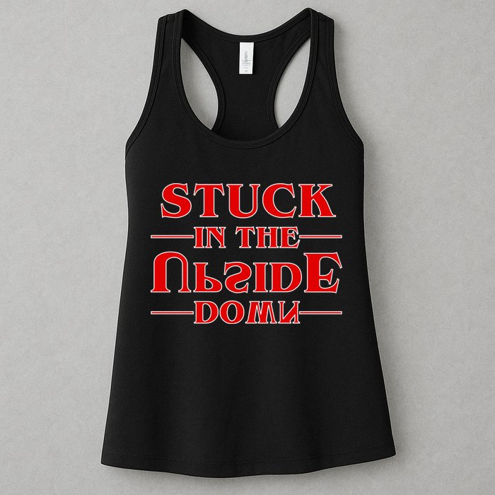 Stuck In The Upside Down Womens Tank Top