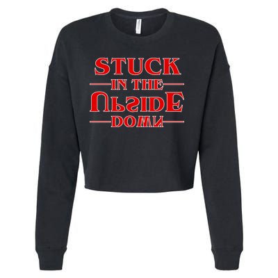 Stuck In The Upside Down Cropped Pullover Crew