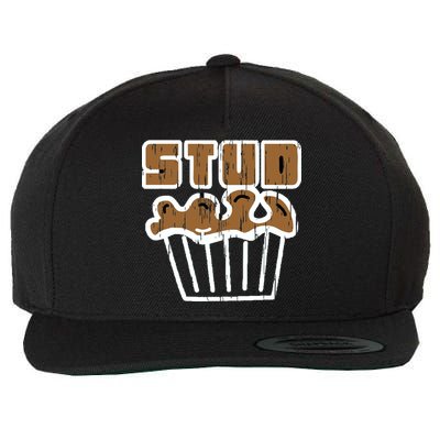 Stud Muffin Wool Snapback Cap