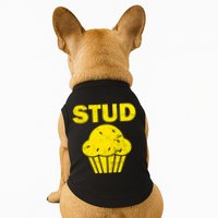 Stud Muffin Funny Retro Doggie Tank