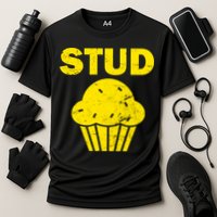 Stud Muffin Funny Retro Performance Shirt